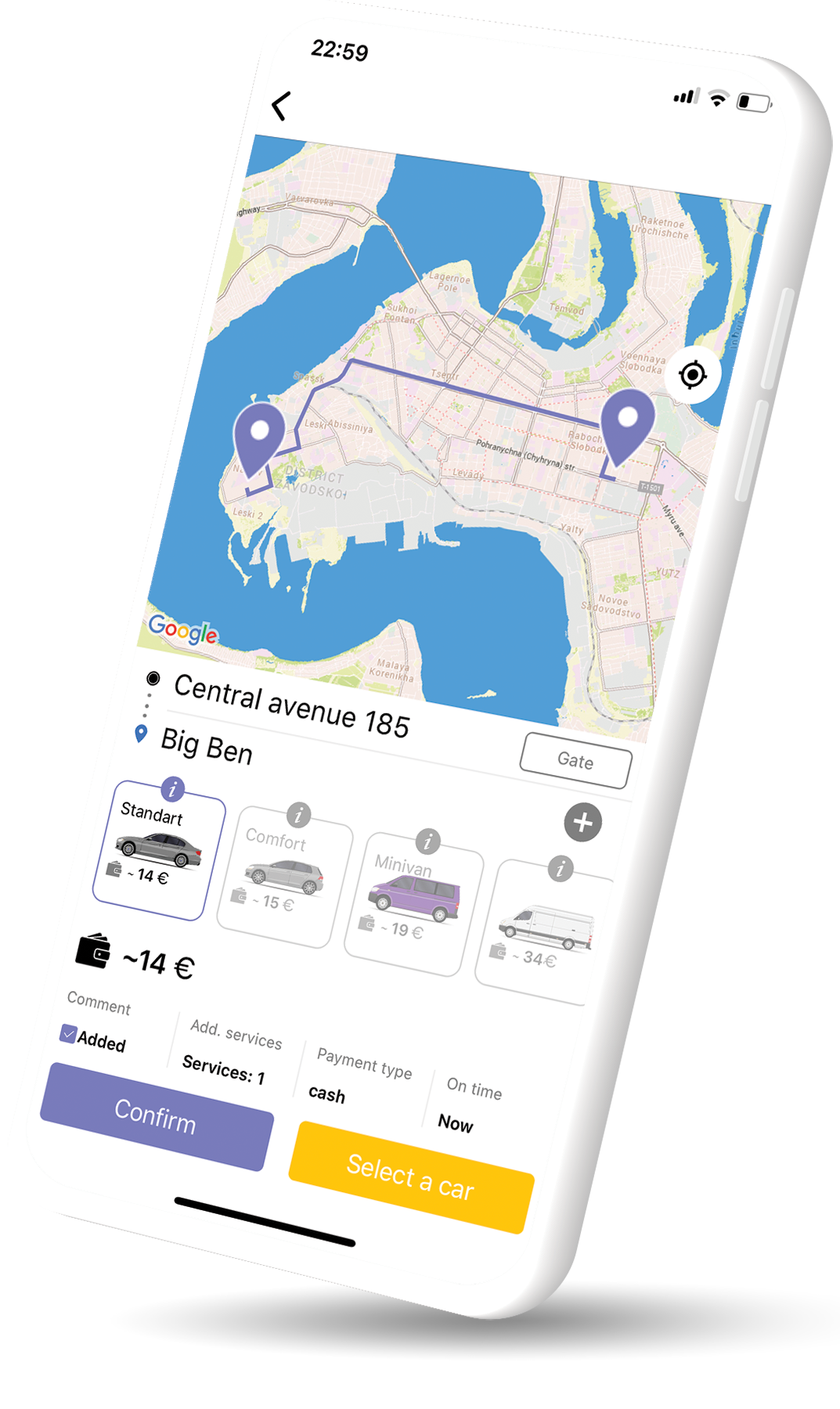 app for calling a taxi